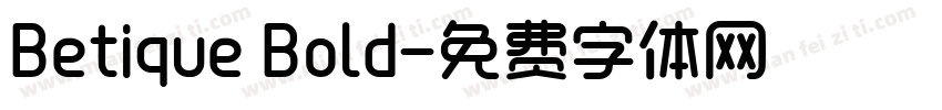 Betique Bold字体转换